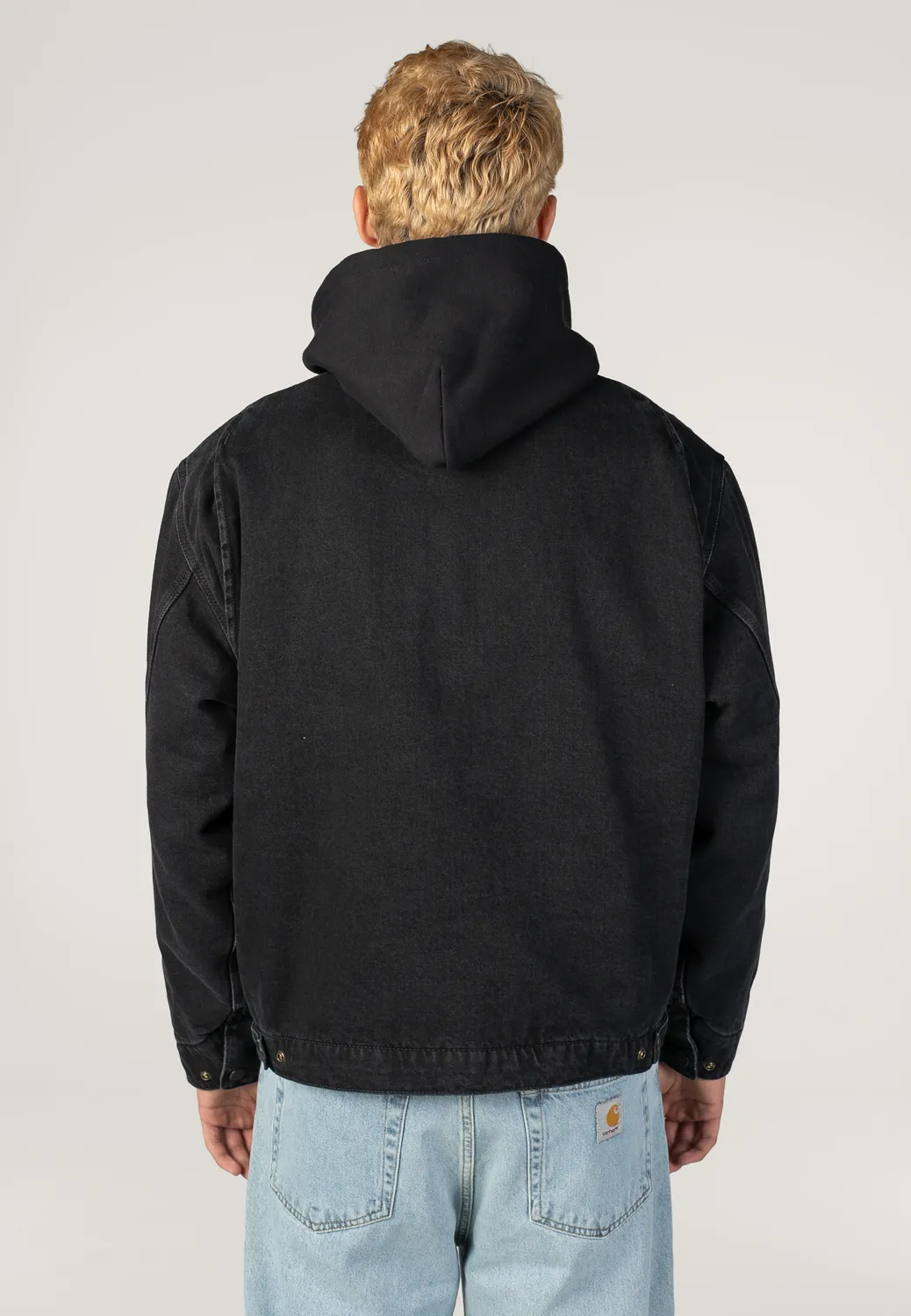 Impericon OG Detroit Stone Washed Black/Black Jacke Denim