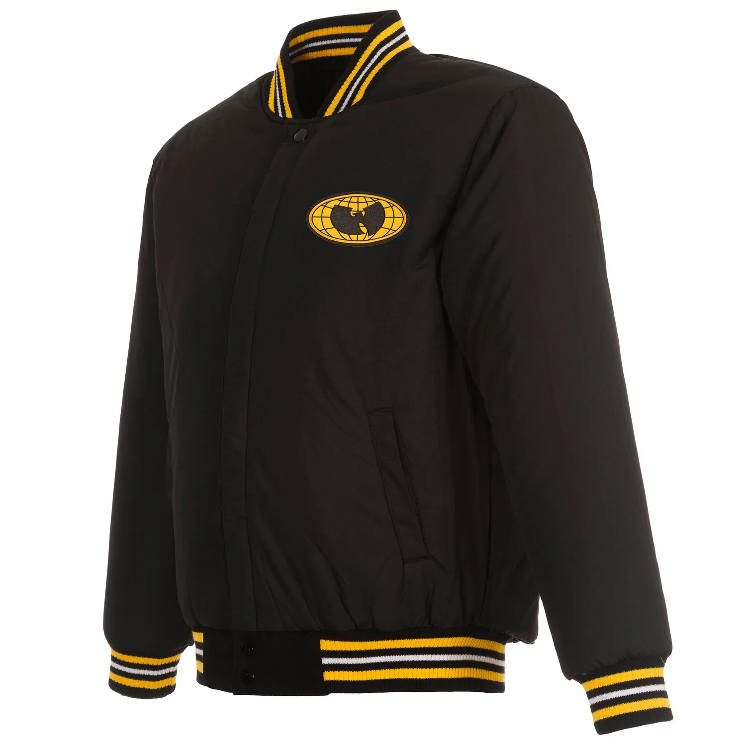 Wu-Tang WU Globe Logo Varsity Jacke Wolle reversibel