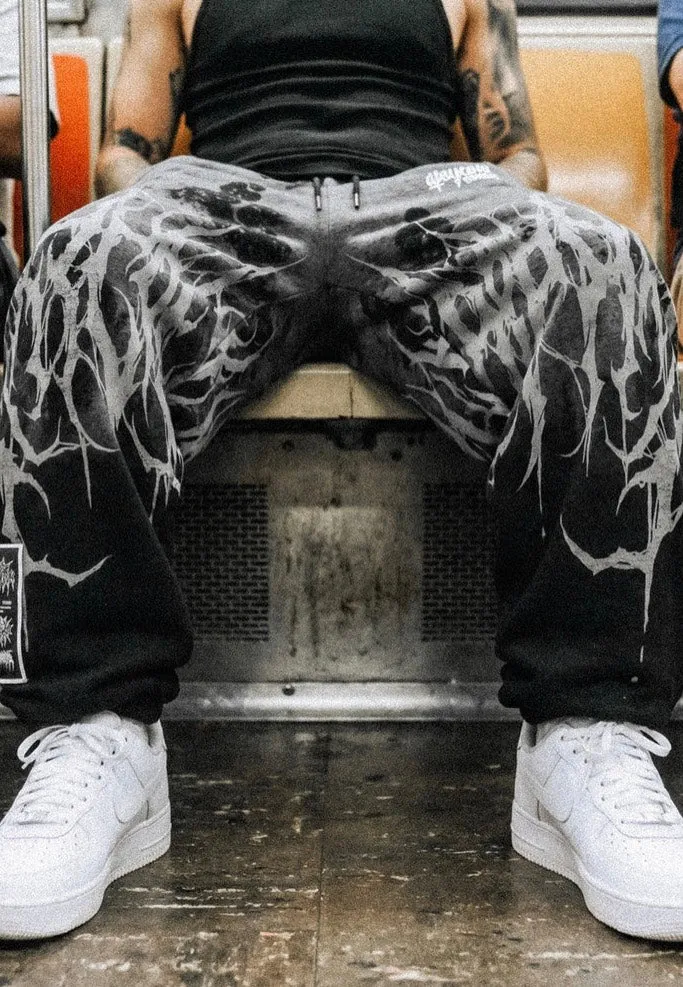 Impericon Reign Of Blood Grey Dye Jogginghose Relaxed Fit