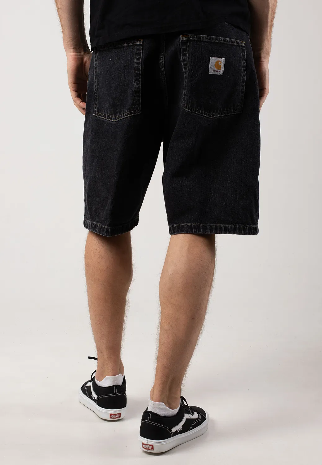 Impericon Brandon Stone Washed Shorts schwarz Denim