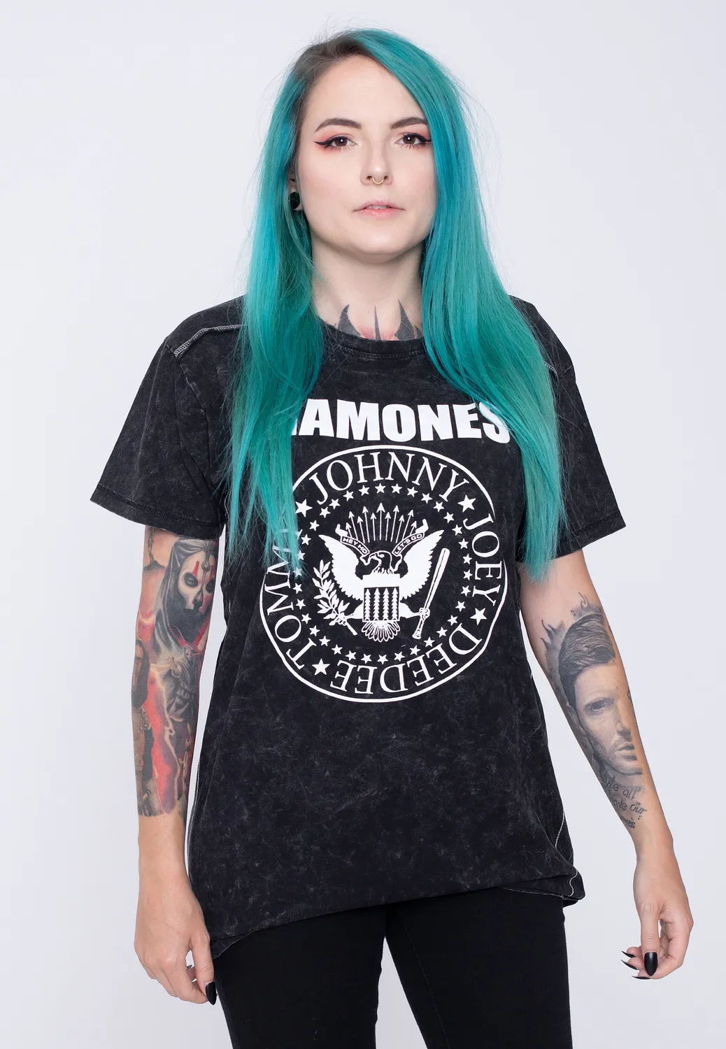 Impericon Presidential Seal Snow Wash T-Shirt schwarz