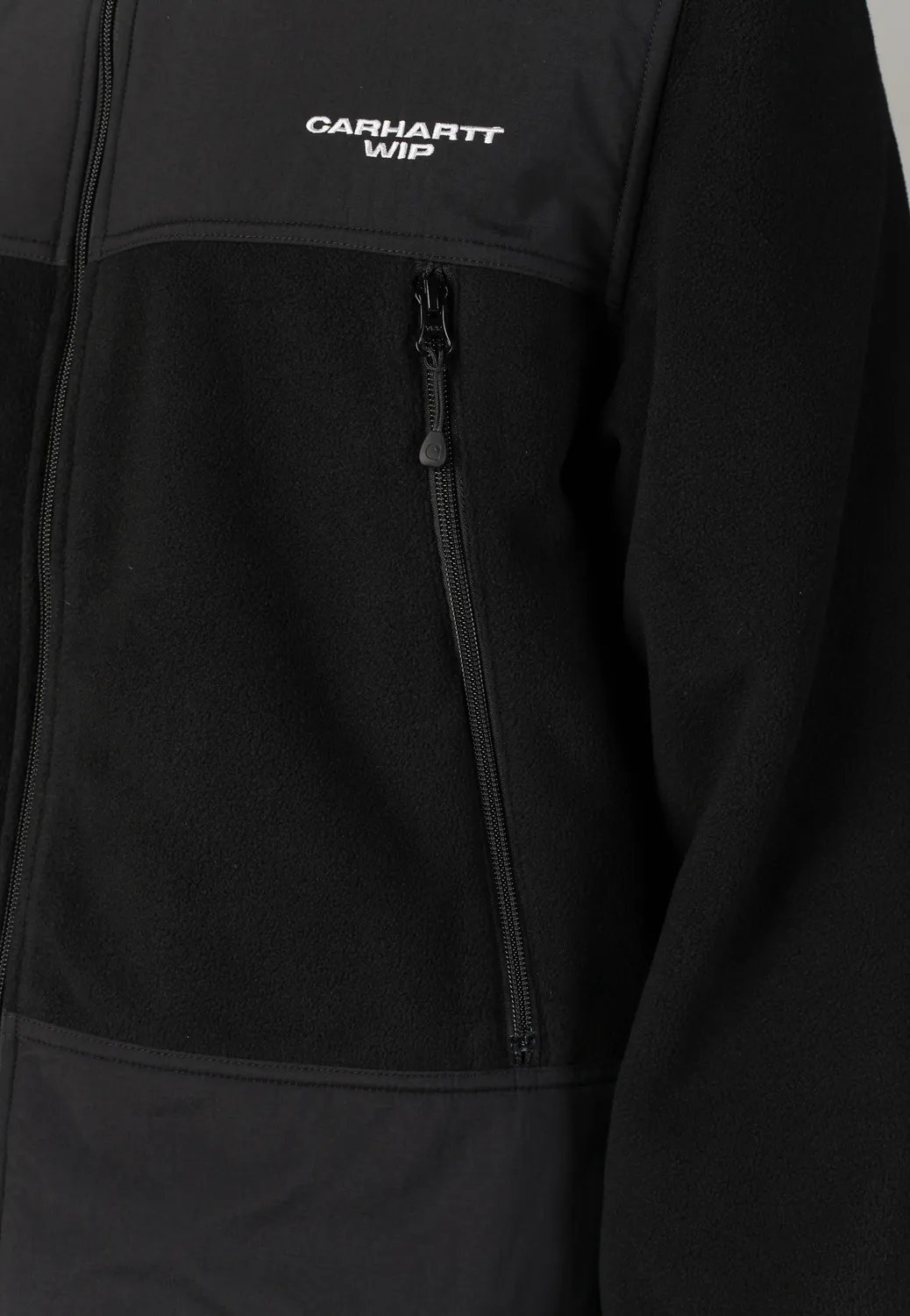 Impericon Edmore Black White Jacke Schwarz Fleece