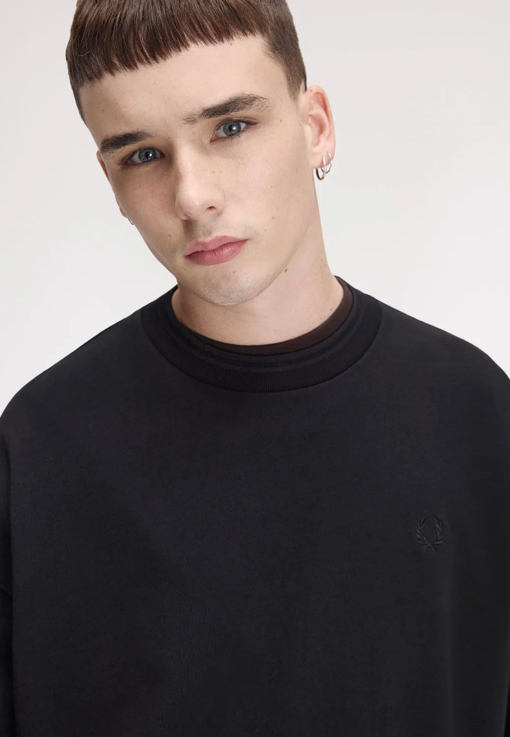Impericon Oversized Tipped Black Sweater schwarz