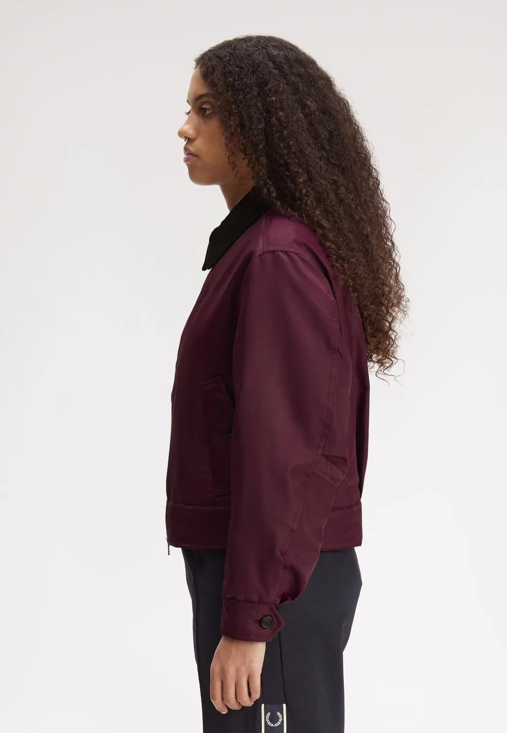 Impericon Padded Caban Plum Jacke lila kurz