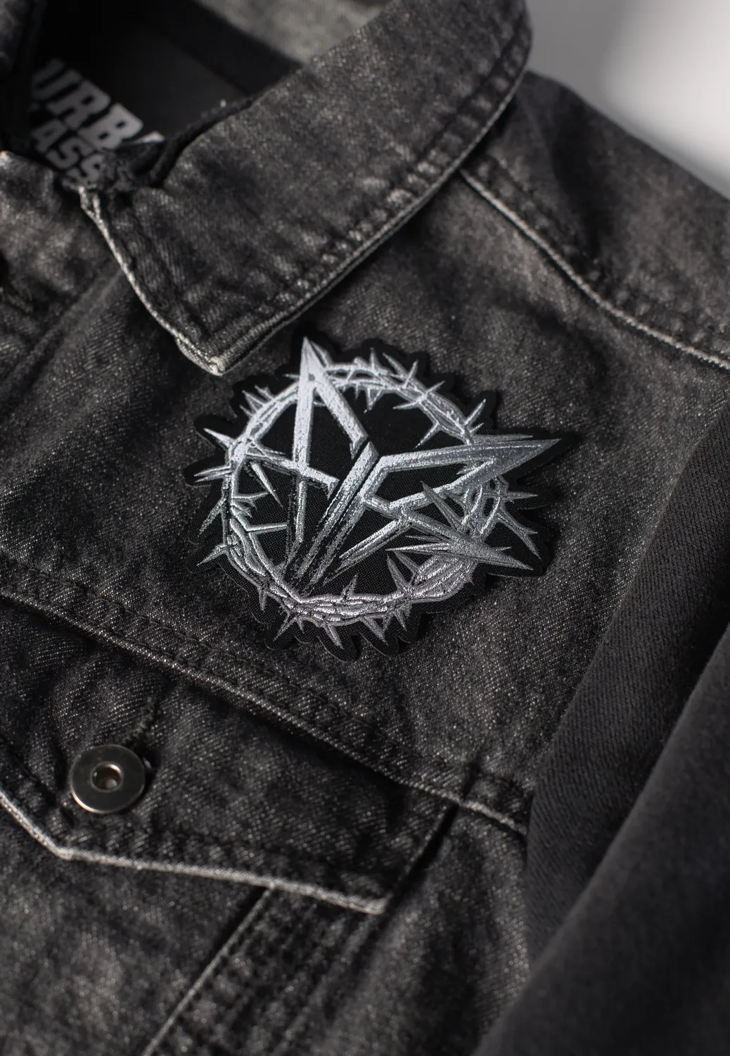 Impericon Chrome Logo Die Cut Aufnäher schwarz