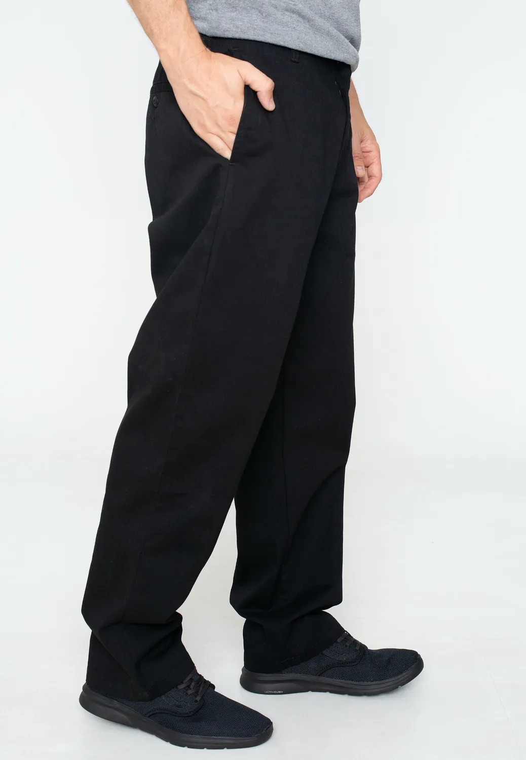 Impericon Calder Rinsed Black Hose Relaxed Fit Baumwolle