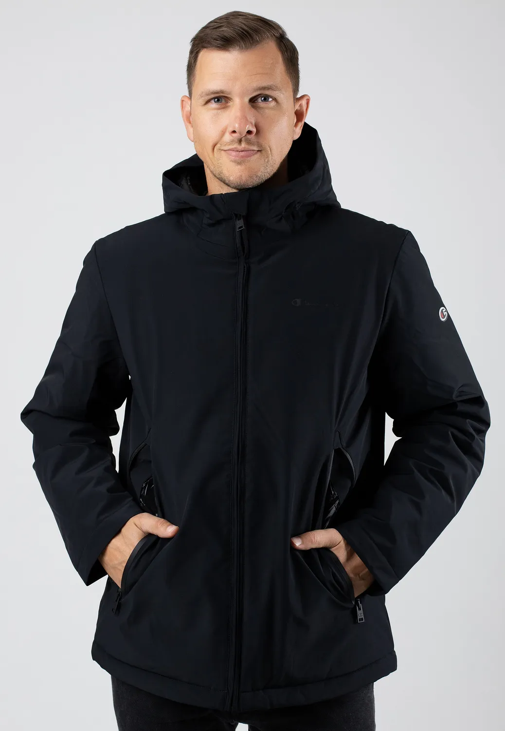 Hooded Black Beauty Jacke Hardshell schwarz M-XL