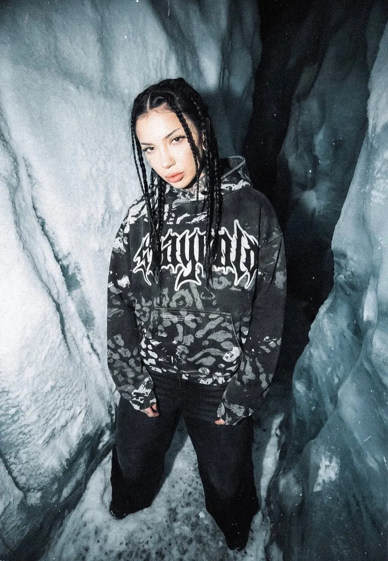 Impericon Night Ops Glow Dark Hoodie Schwarz Oversize