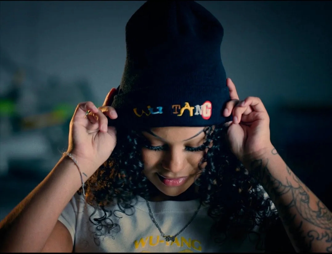 Wu-Tang Retro Colorblock Beanie Mütze Stickbunt