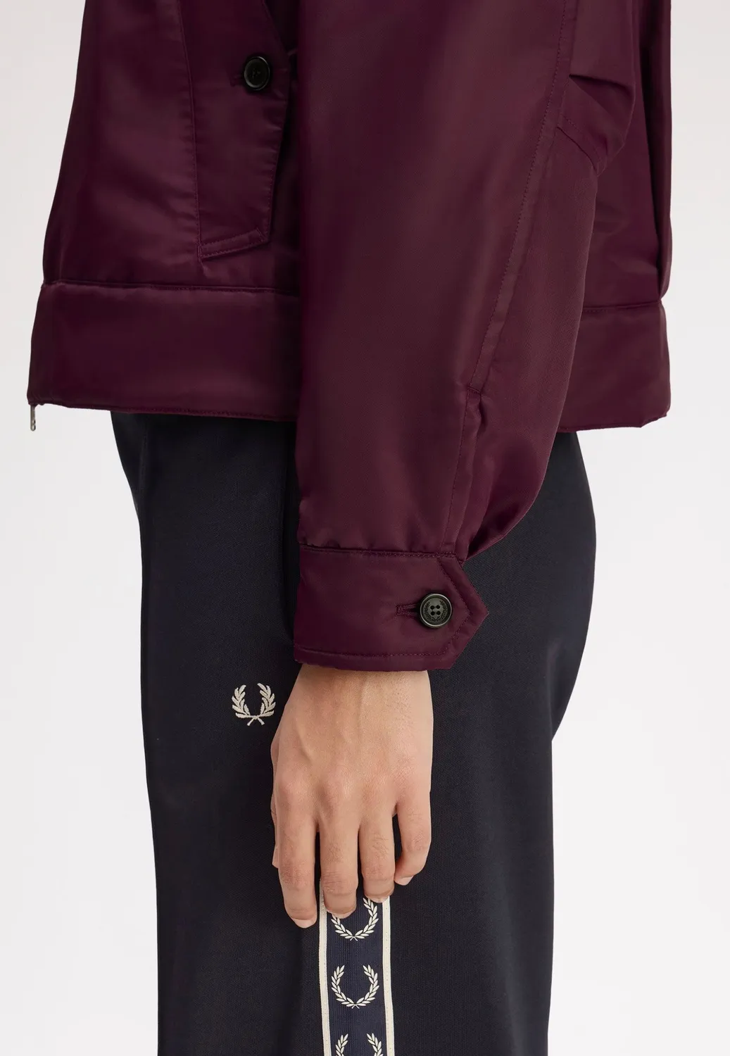 Impericon Padded Caban Plum Jacke lila kurz