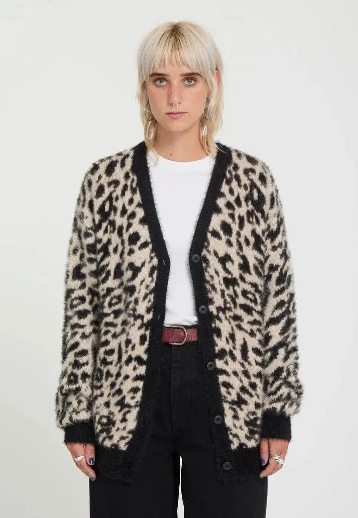 Impericon Tigardi Animal Print Cardigan braun