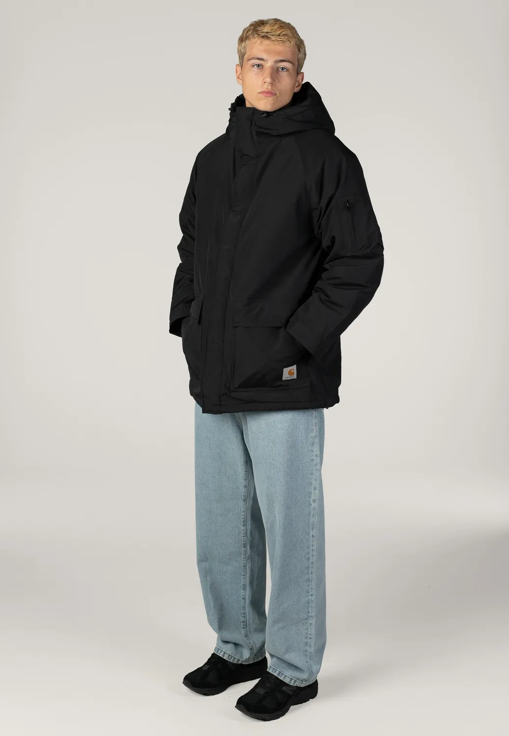 Impericon Stanwood Black Jacke lang Nylon