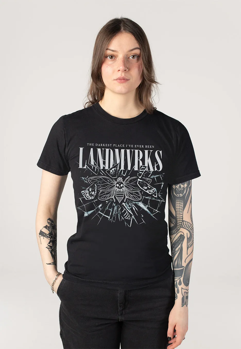 Impericon Shattered Glass T-Shirt schwarz unisex