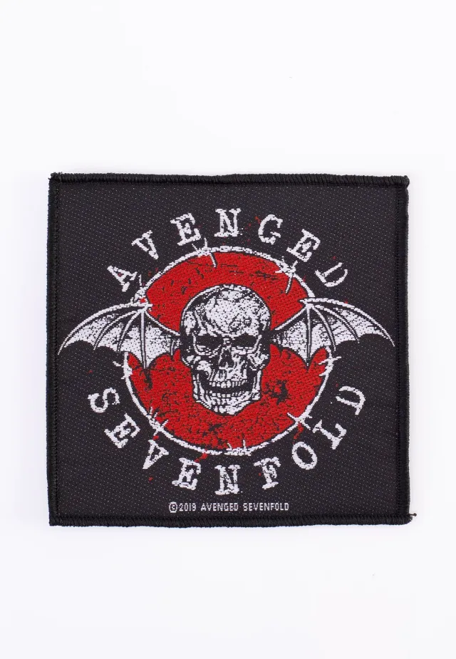 Impericon Distressed Skull Aufnäher Onesize schwarz