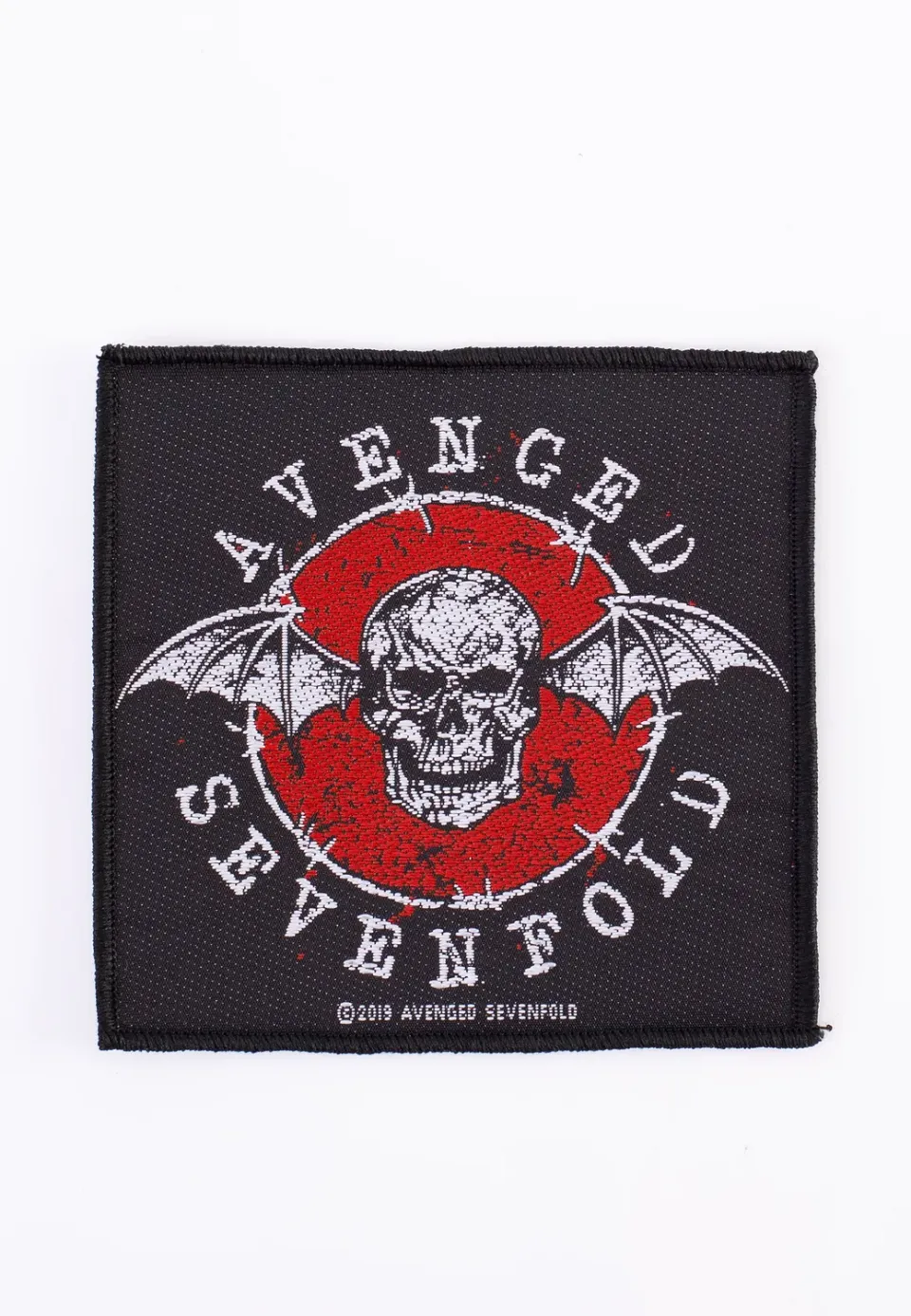 Impericon Distressed Skull Aufnäher Onesize schwarz