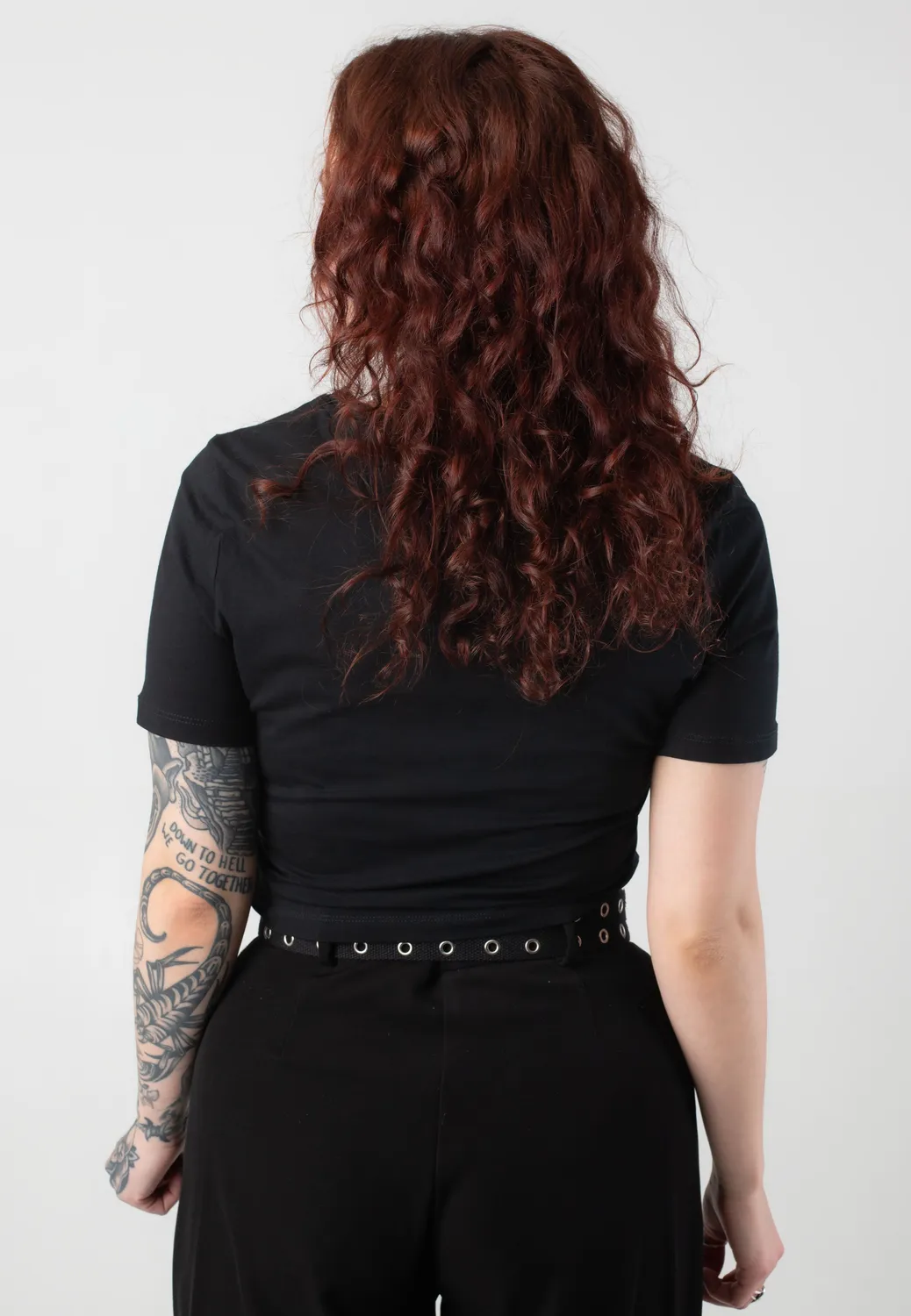 Impericon Grave Crop Girly Shirt schwarz Damen