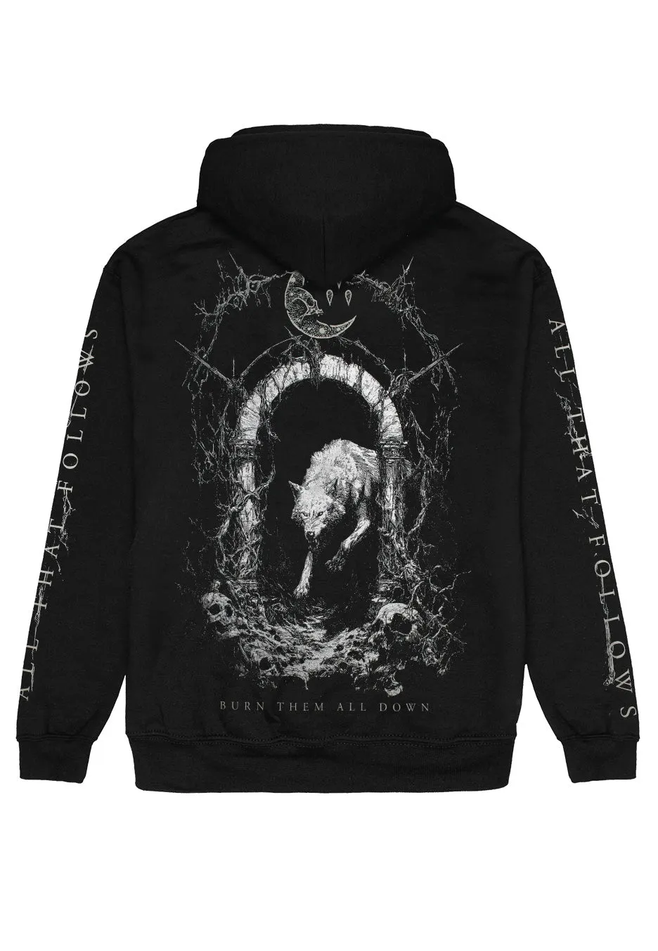 Impericon Wolf Hoodie schwarz Unisex
