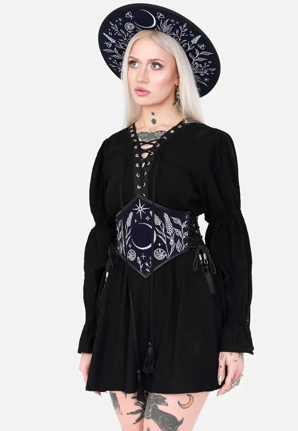 Impericon Celestial Corset Gürtel schwarz Suede
