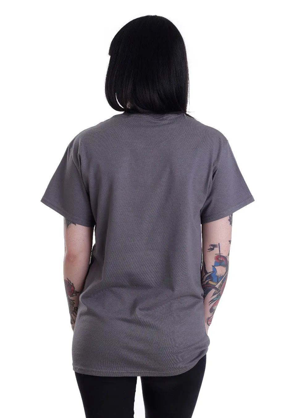 The Ghost Inside Run With The Wolves T-Shirt Charcoal
