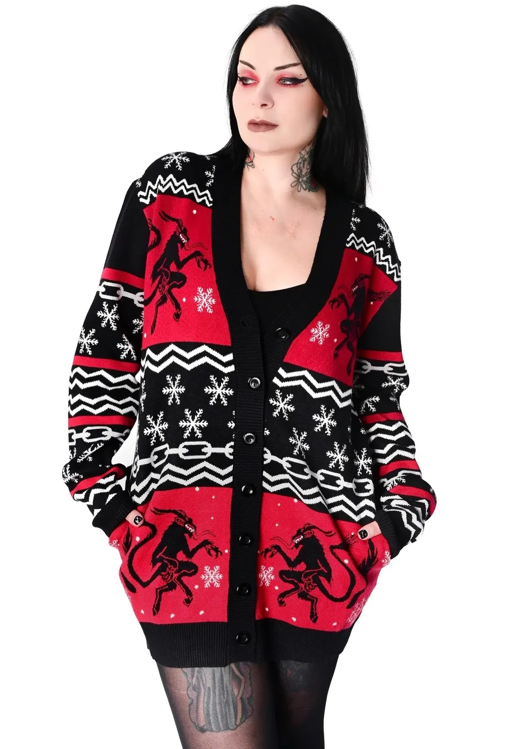 Impericon Krampus Cardigan Damen Bunt Exklusiv