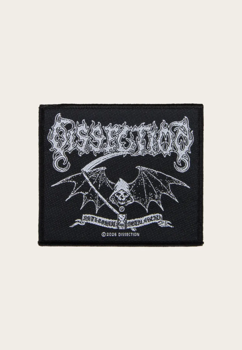 Reaper Aufnäher schwarz Onesize Polyester