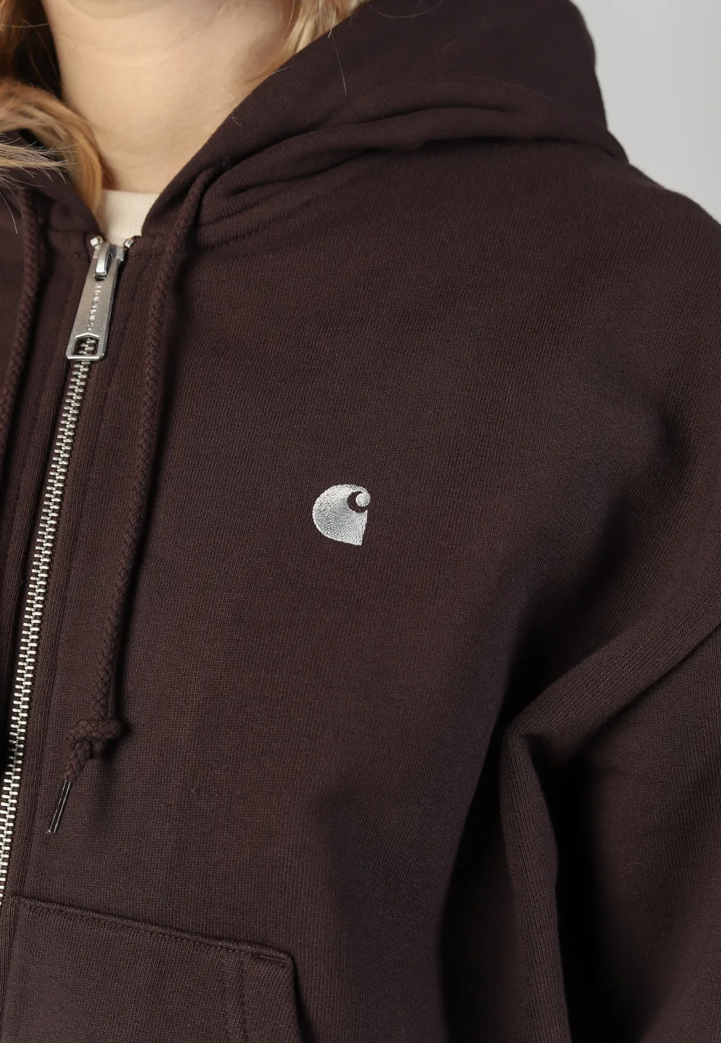 Impericon Casey Hooded Zip Hoodie Palisander Silver
