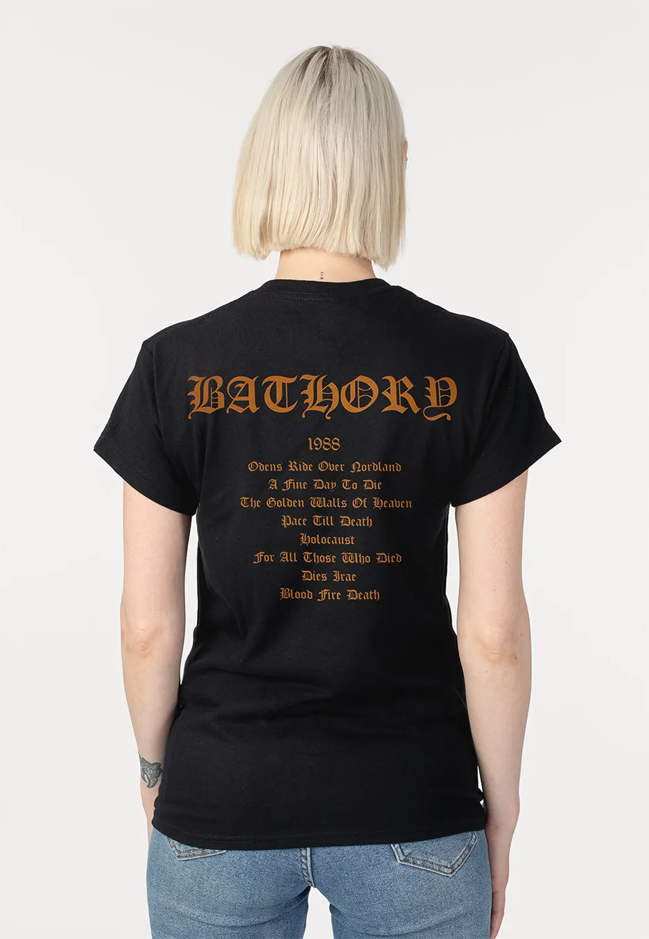 Impericon Blood Fire Death Black T-Shirt Unisex