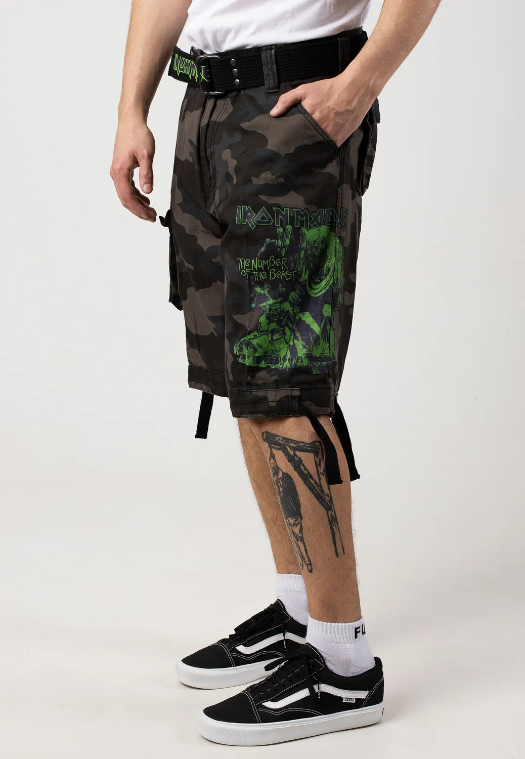 Impericon Savage Number Of The Beast Darkcamo Shorts