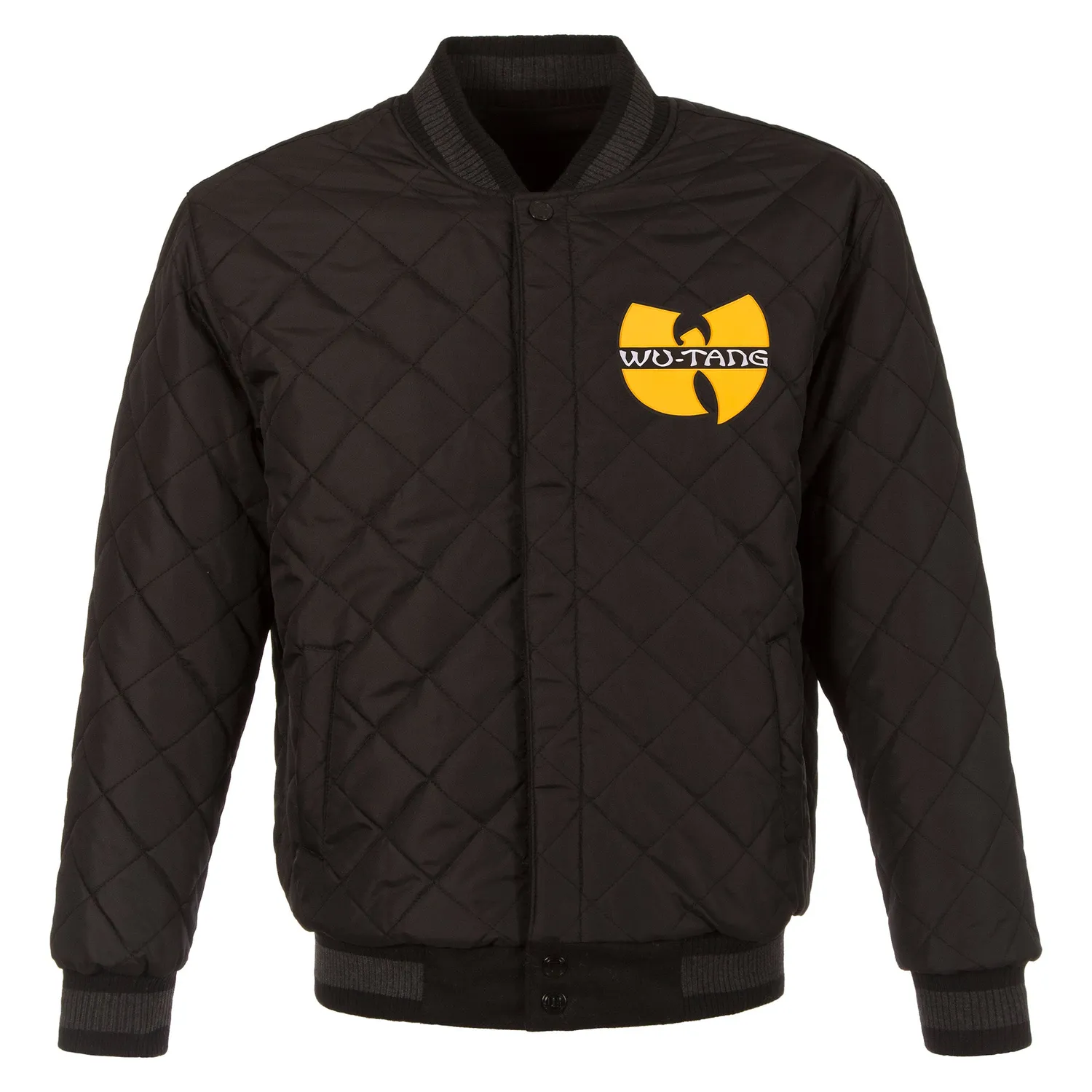 Wu-Tang Classic Logo Wendejacke Wolle Kunstleder wendbar
