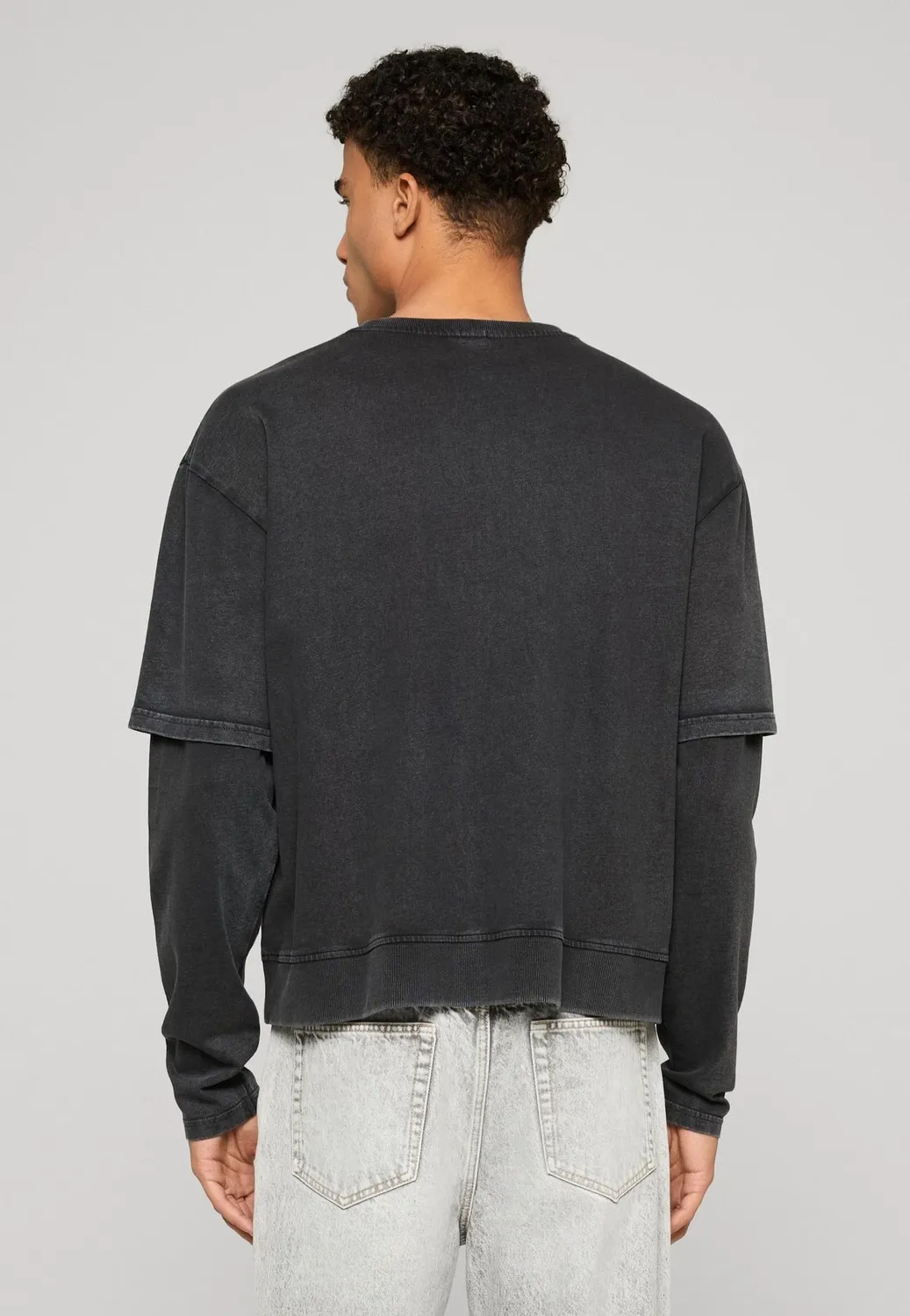 Impericon Washed Double Layered Black Longsleeve