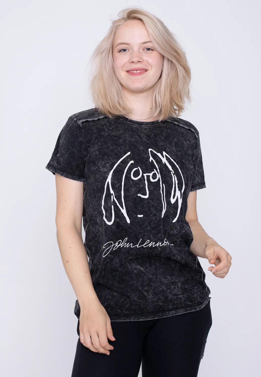 Impericon Self Portrait Snow Wash T-Shirt schwarz