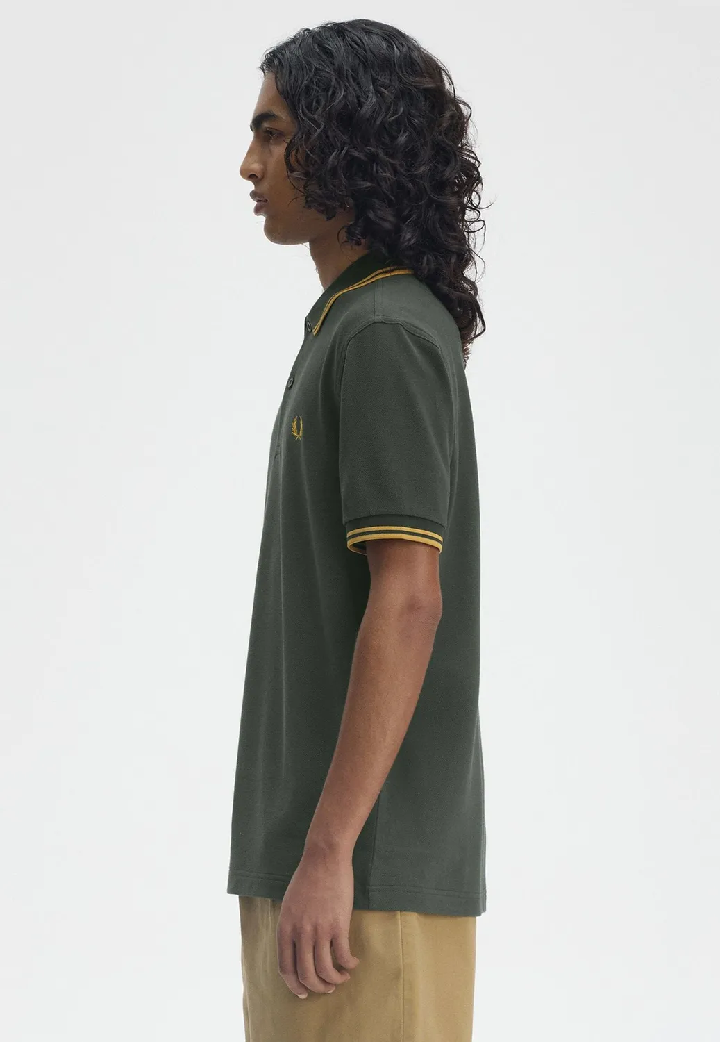 Twin Tipped Court Green Honeycomb Polo Herren S-3XL