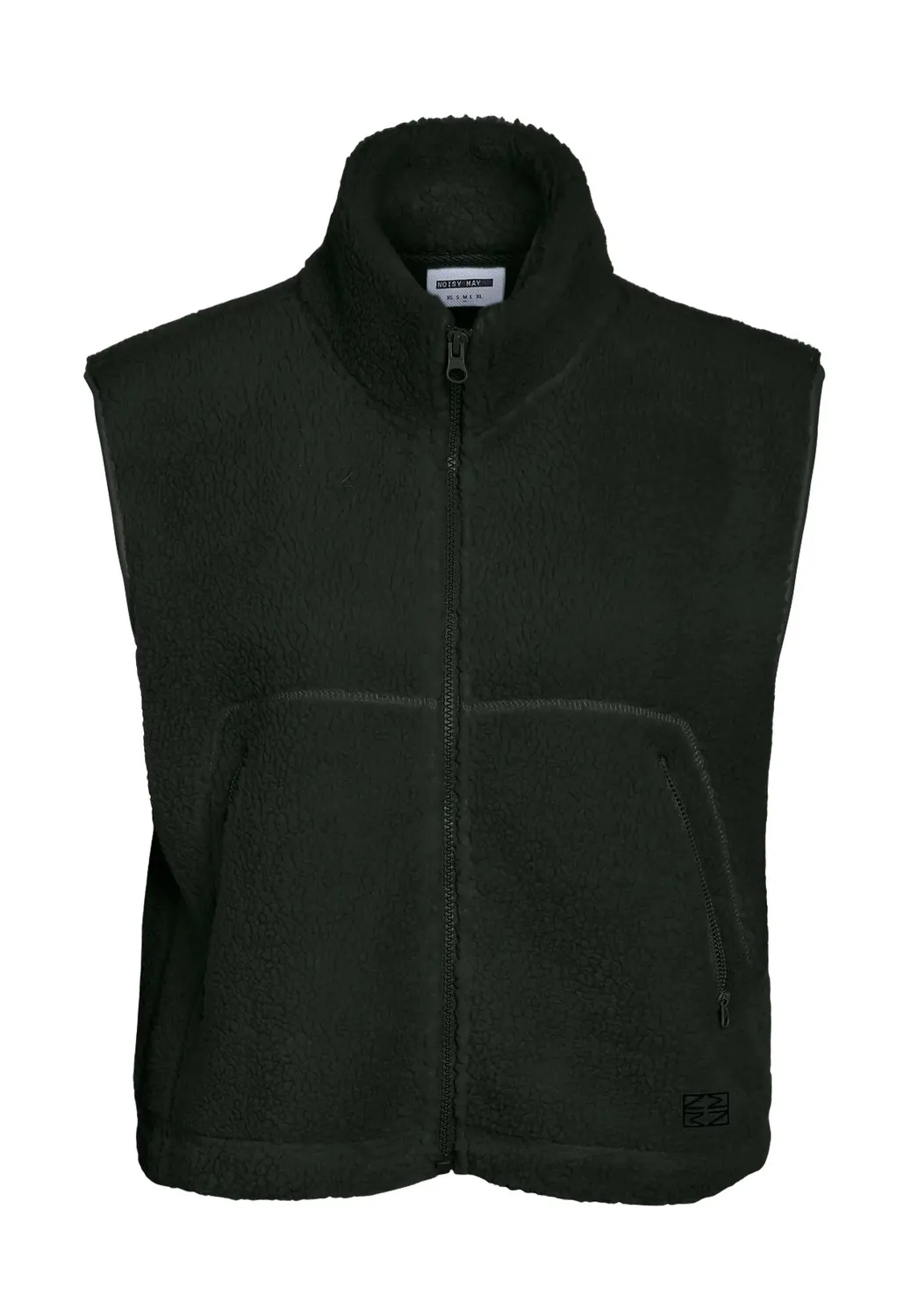 Impericon Masey Short Teddy Weste schwarz Fleece