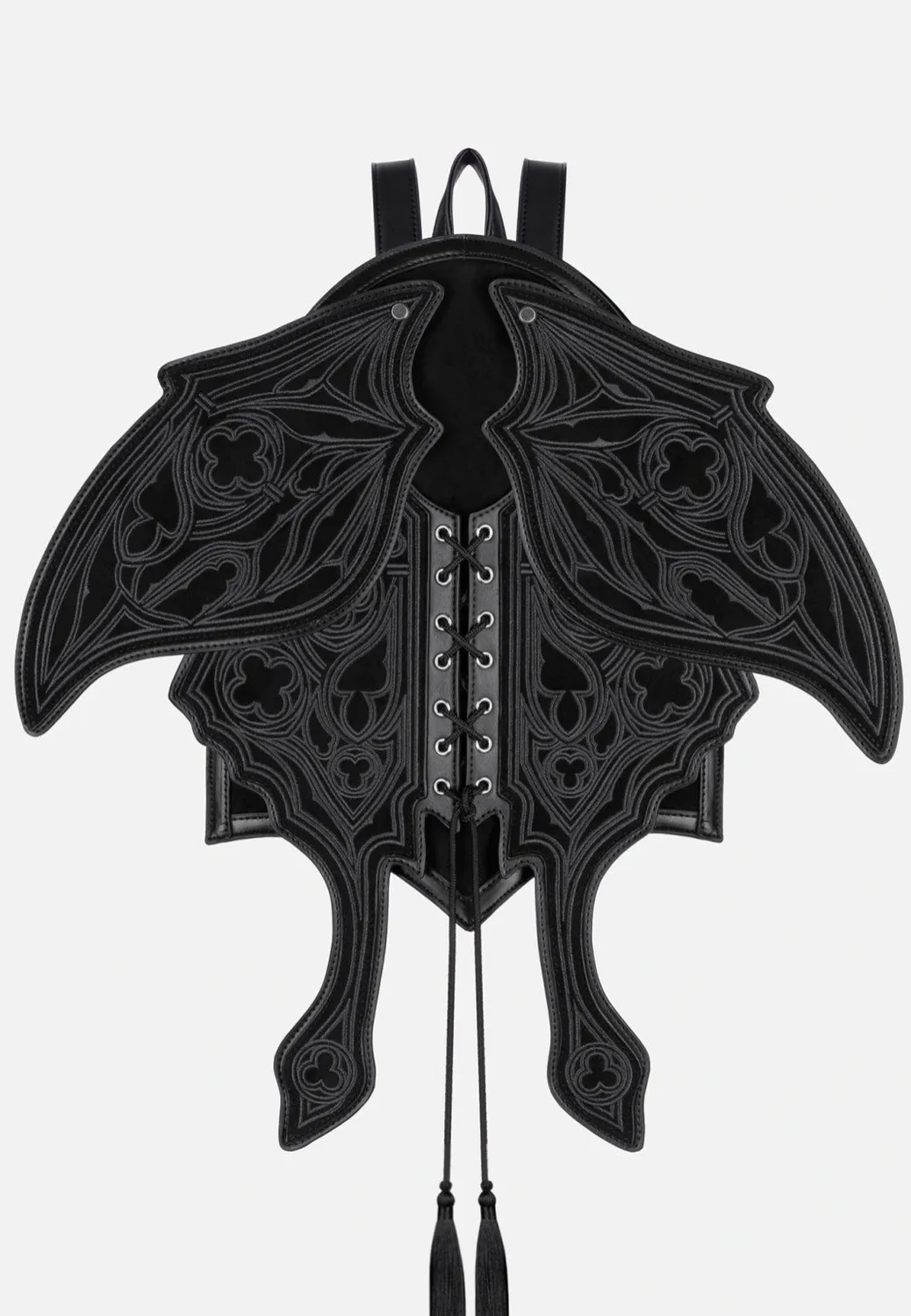 Impericon Obsidian Moth Suede Black Rucksack schwarz