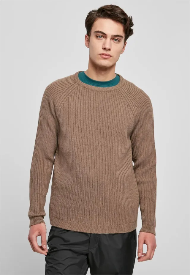 Impericon Ribbed Raglan Dark Khaki Pullover Strick