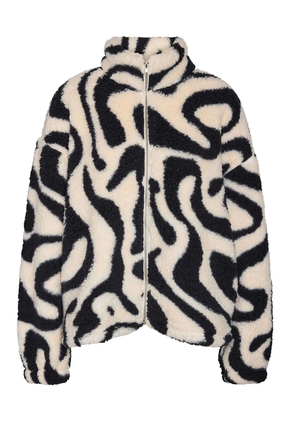Impericon Luca Check Soft Fleece Jacke schwarz-weiß