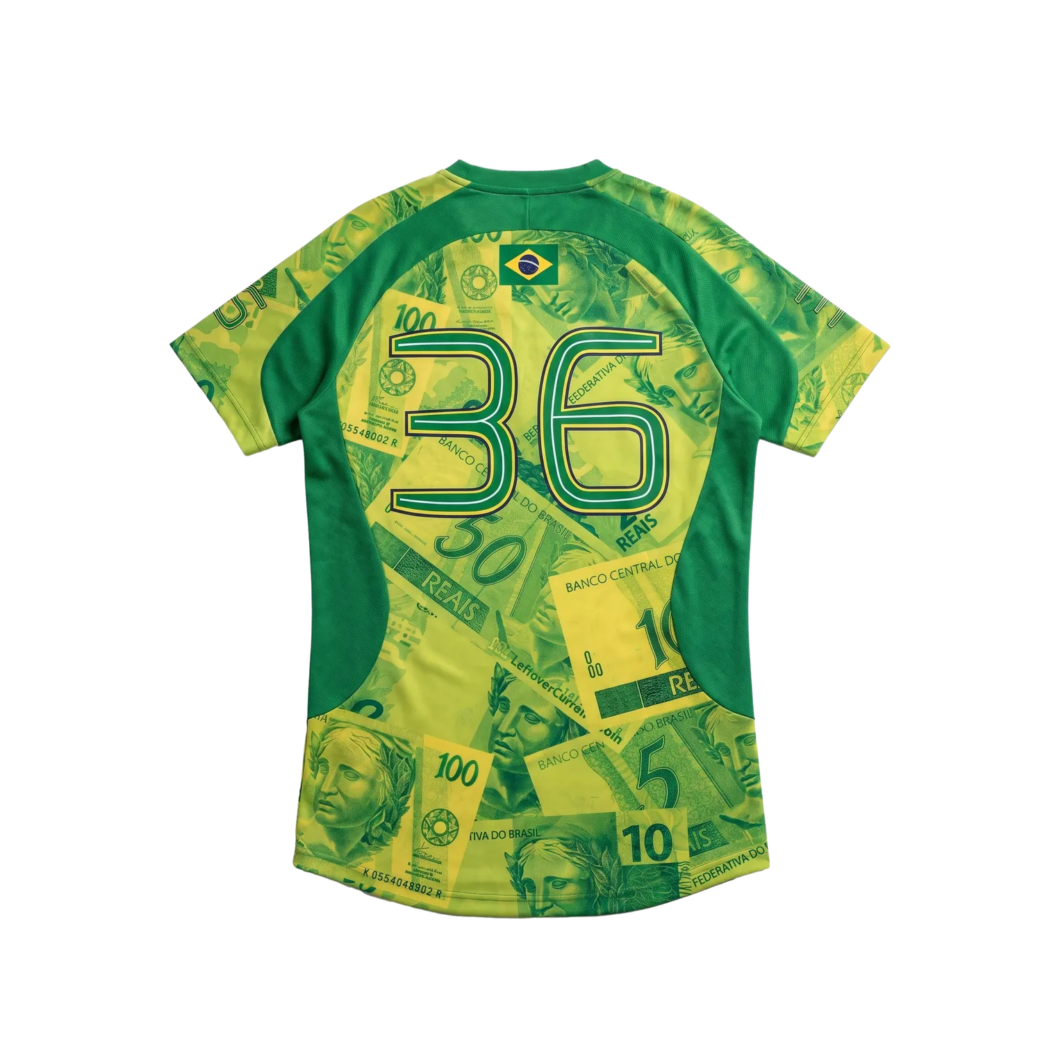Wu-Tang C.R.E.A.M. Team Brazil Fußballtrikot Grün-Gold