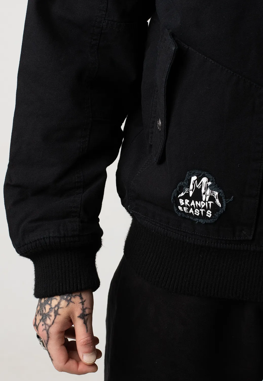 Impericon IRM Bronx Winterjacke Größe L schwarz Baumwolle