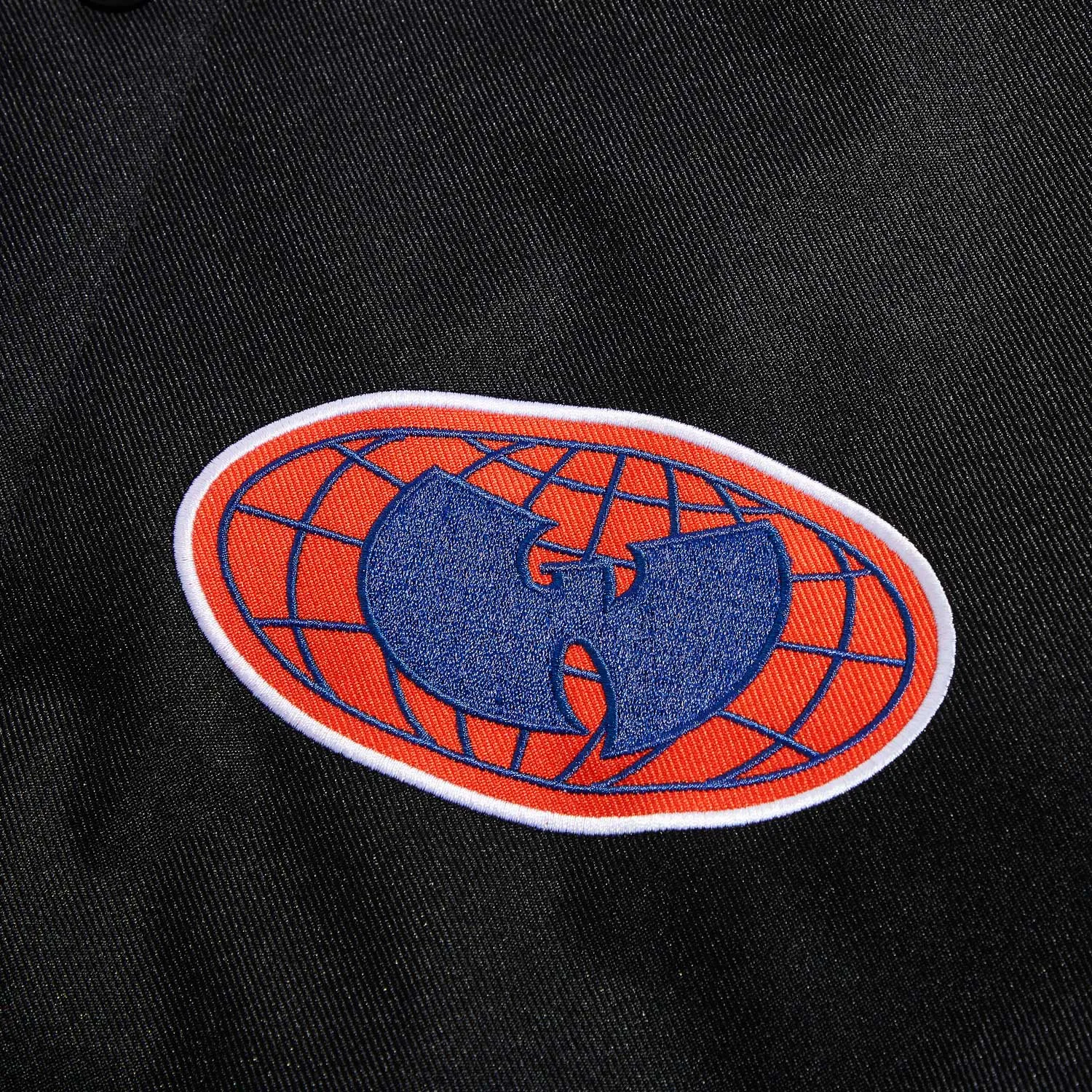 Wu-Tang All-City Jacket Black Orange Collegejacke Poly-Twill