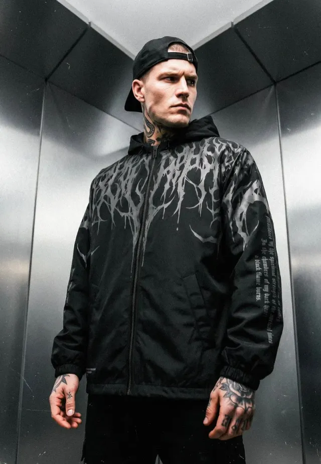 Impericon Reign Of Blood Black Grey Windbreaker