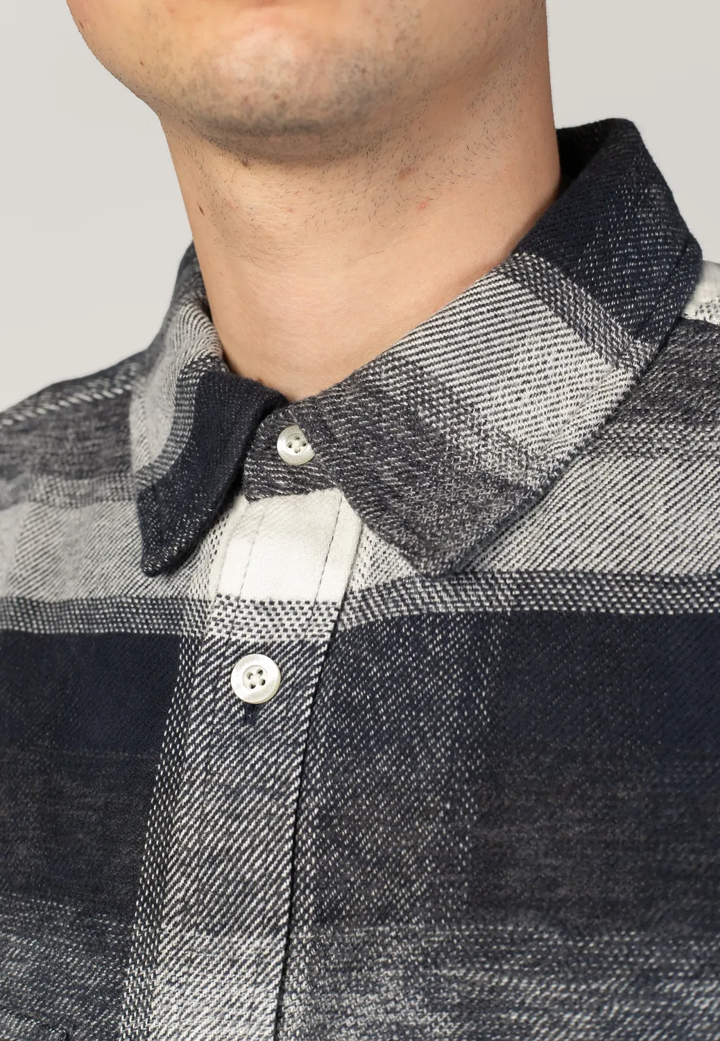 Impericon Esterson Check Hemd navy Baumwolle