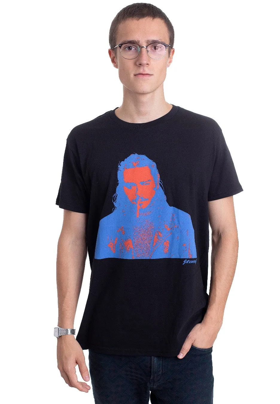 Impericon Red & Blue Photo T-Shirt schwarz Pop