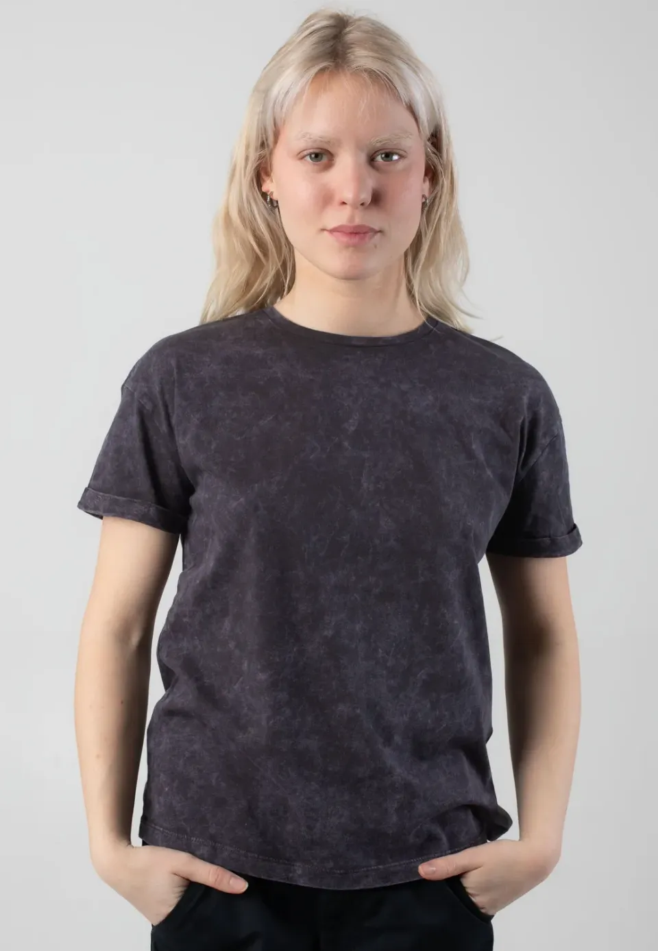 Impericon Brandy Washed Obsidian T-Shirt grau