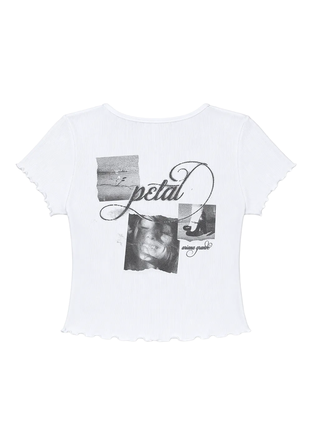 Ariana Grande Petal Ripped Photo Baby Tee T-Shirt Print
