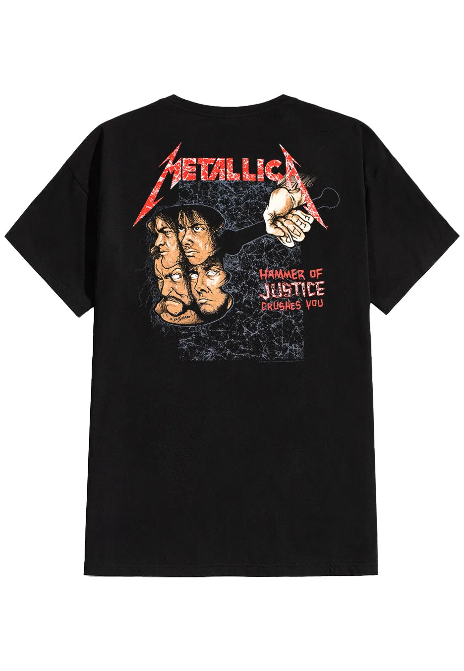 Metallica And Justice For All T-Shirt Schwarz Original