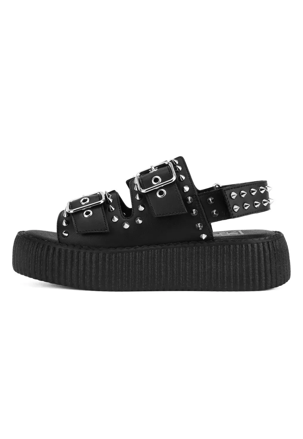 Impericon Viva High Stud Sandalen Schwarz Nieten Gothic