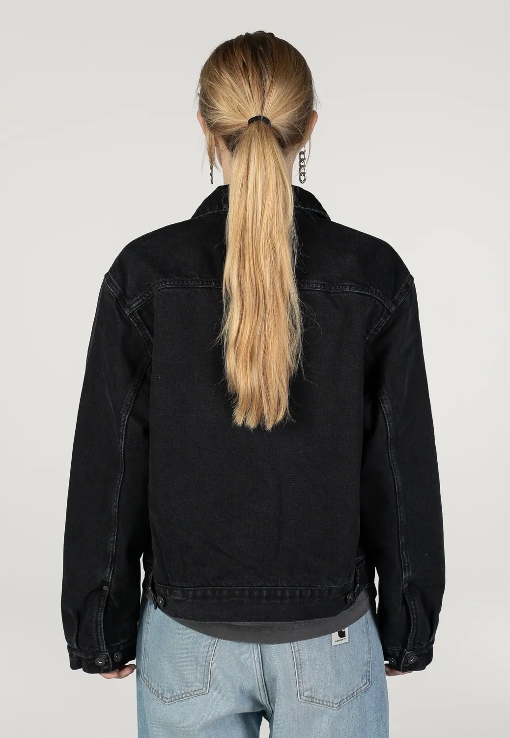 Impericon Belmar Stone Washed Black Jacke Damen