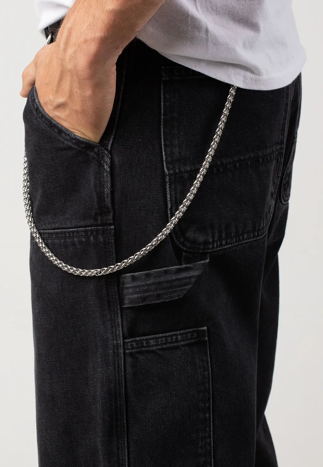 Impericon Metal Braid Wallet Chain grau