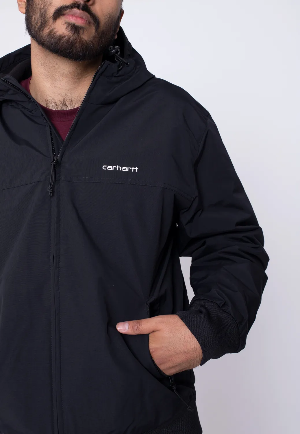 Impericon Hooded Sail Jacke schwarz-weiß Nylon