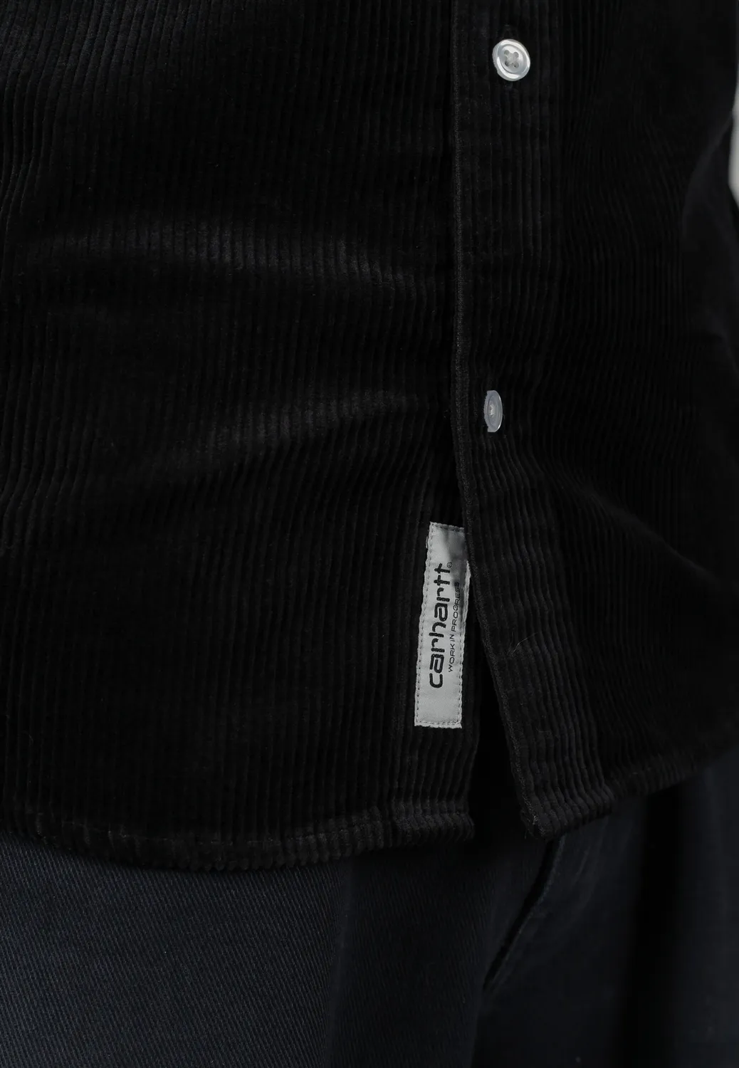 Impericon Madison Cord Soot Hemd schwarz Cord